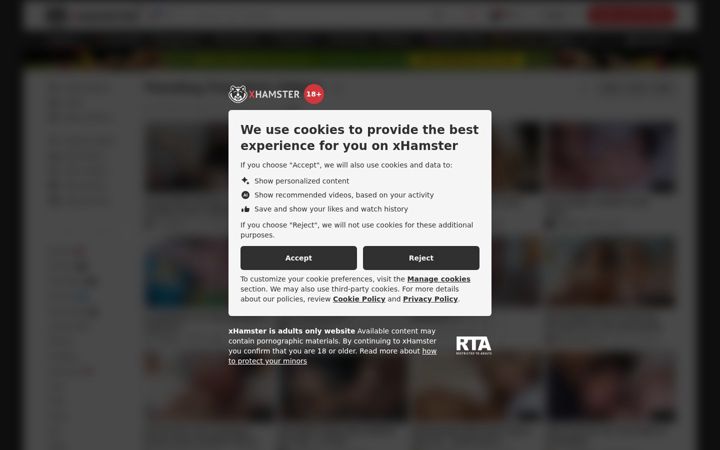 Screenshot van xhopen.com