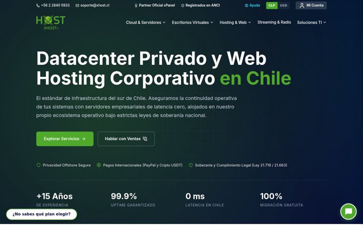 Screenshot of xhost.cl