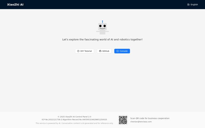 Screenshot of xiaozhi.me