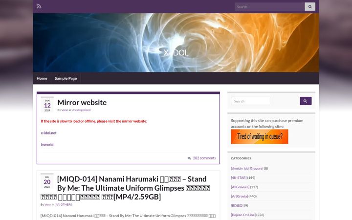 Screenshot of xidol.net