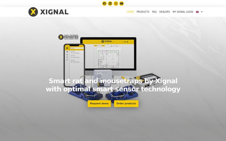 Screenshot ta' xignal.com