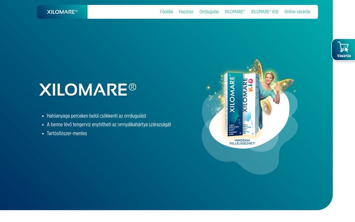 Screenshot von xilomare.hu
