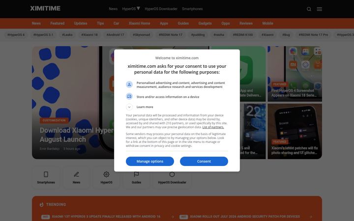 Screenshot of ximitime.com