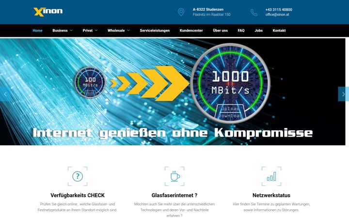 Screenshot of xinon.at