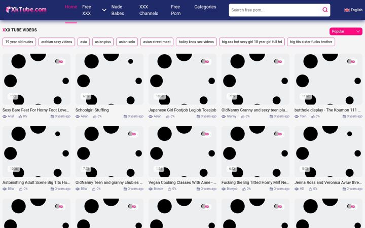 Screenshot of xktube.com