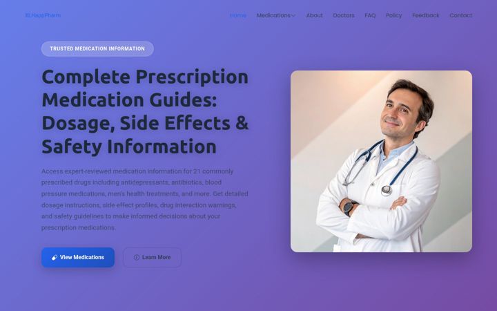 Screenshot of xlhapppharm.com
