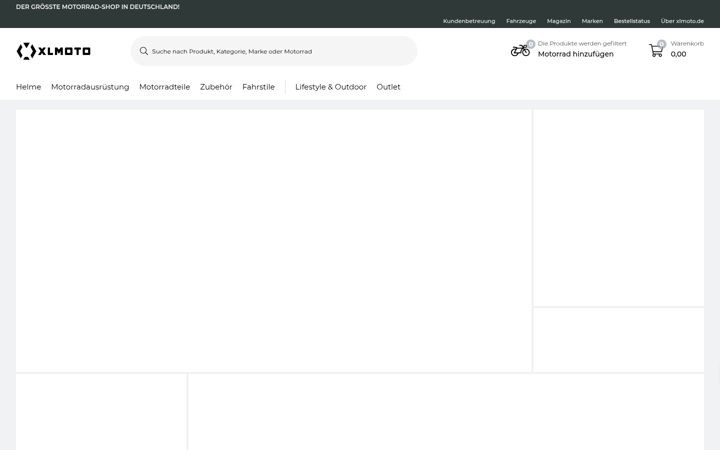 Screenshot of xlmoto.de