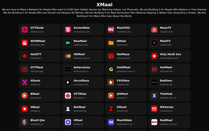 Screenshot of xmaal.net