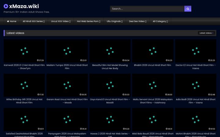 Screenshot of xmaza.watch