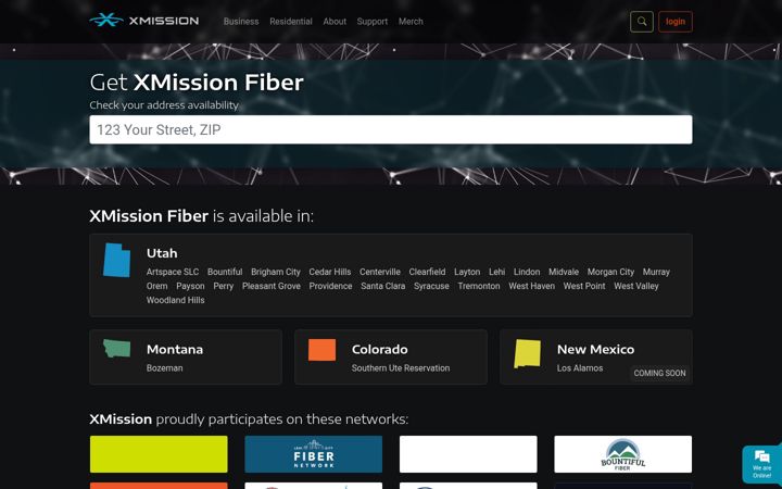 Screenshot von xmission.com