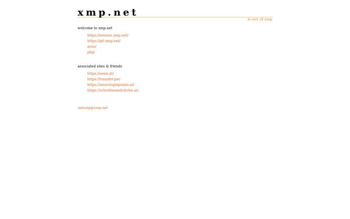 Snímek obrazovky xmp.net