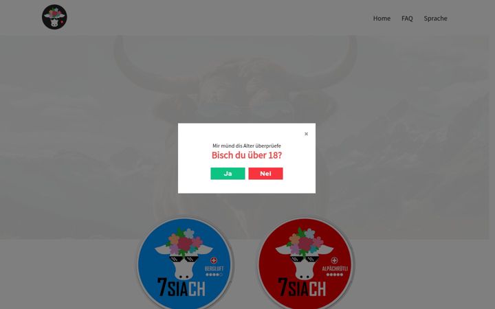 Screenshot stránky xn--7sich-ira.ch