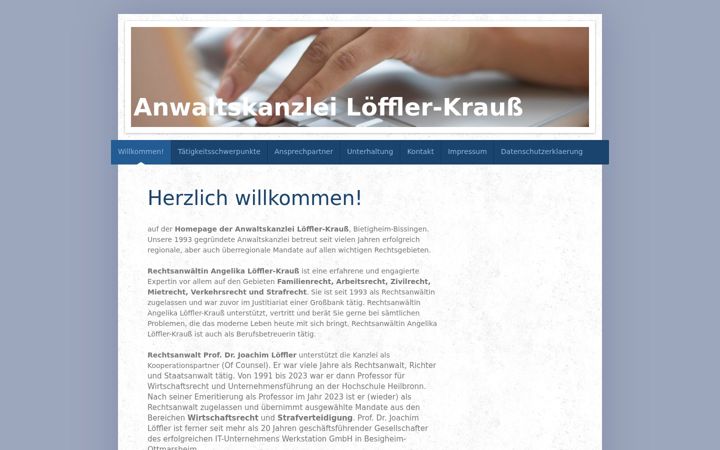 Screenshot of xn--anwaltskanzlei-lffler-wec.de