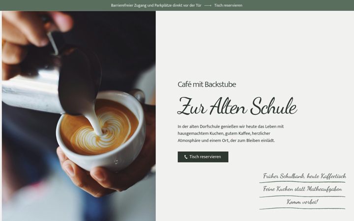 Screenshot of xn--caf-zur-alten-schule-d2b.de
