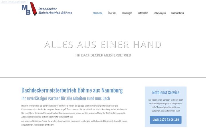 Screenshot of xn--dachdeckereibhme-ywb.de
