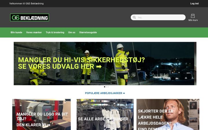 Posnetek zaslona xn--gsbekldning-f9a.dk