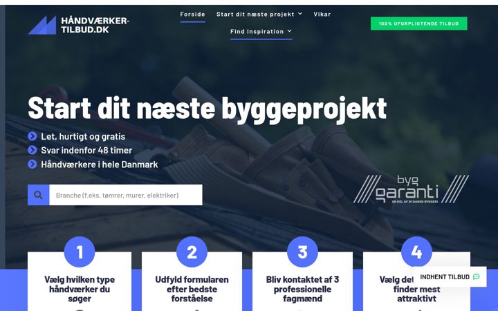 Snímek obrazovky xn--hndvrker-tilbud-hlbu.dk