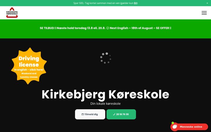 Screenshot of xn--kirkebjergkreskole-q4b.dk