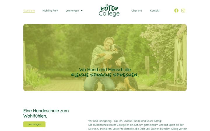Screenshot of xn--kter-college-4ib.de