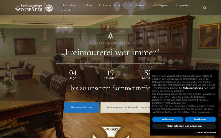 Screenshot stránky xn--loge-vorwrts-ocb.de