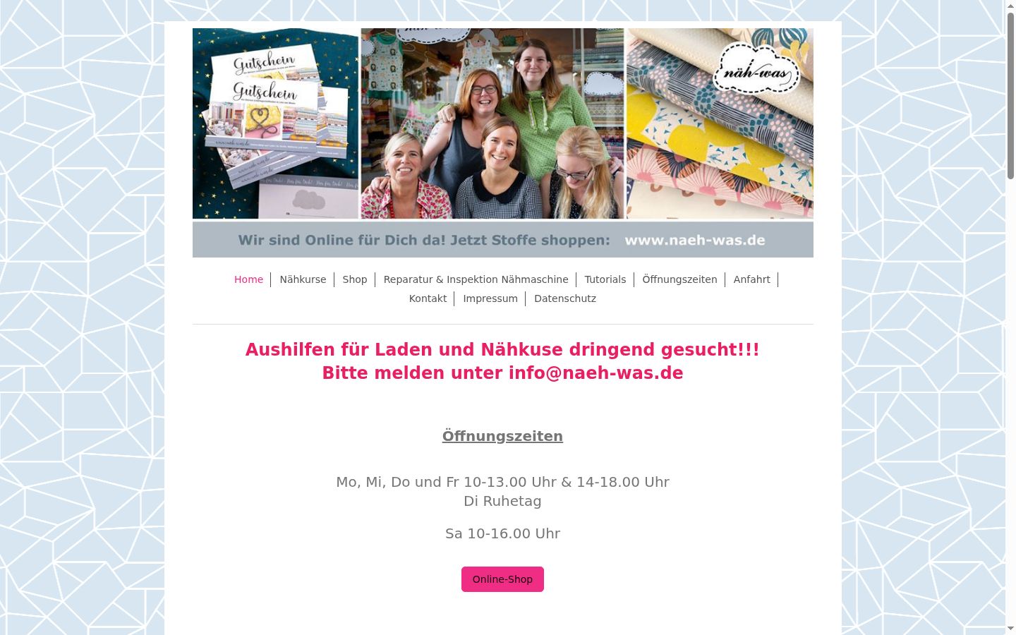 Screenshot des Einwilligungsbanners vor jeglicher Interaktion