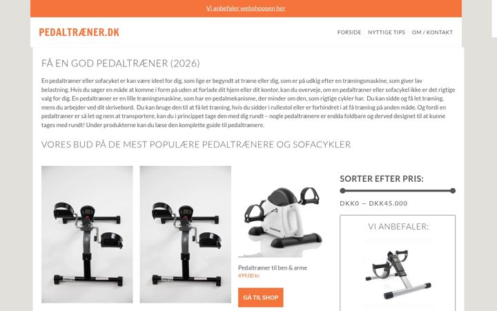 Screenshot di xn--pedaltrner-j6a.dk