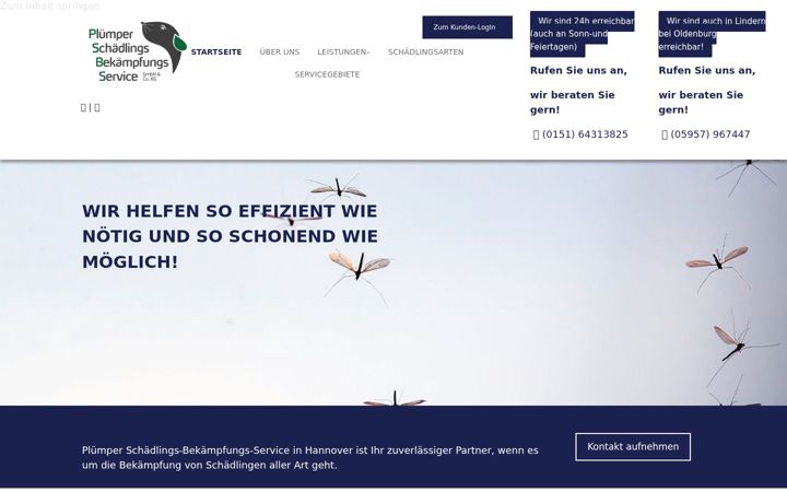 Screenshot of xn--schdlingsbekmpfer-hannover-ihcj.de