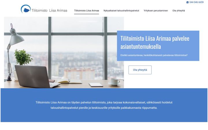 Skjermbilde av xn--shkinen-tilitoimisto-bzb21b.fi
