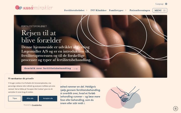 Skjermbilde av xn--smmirakler-25a.dk