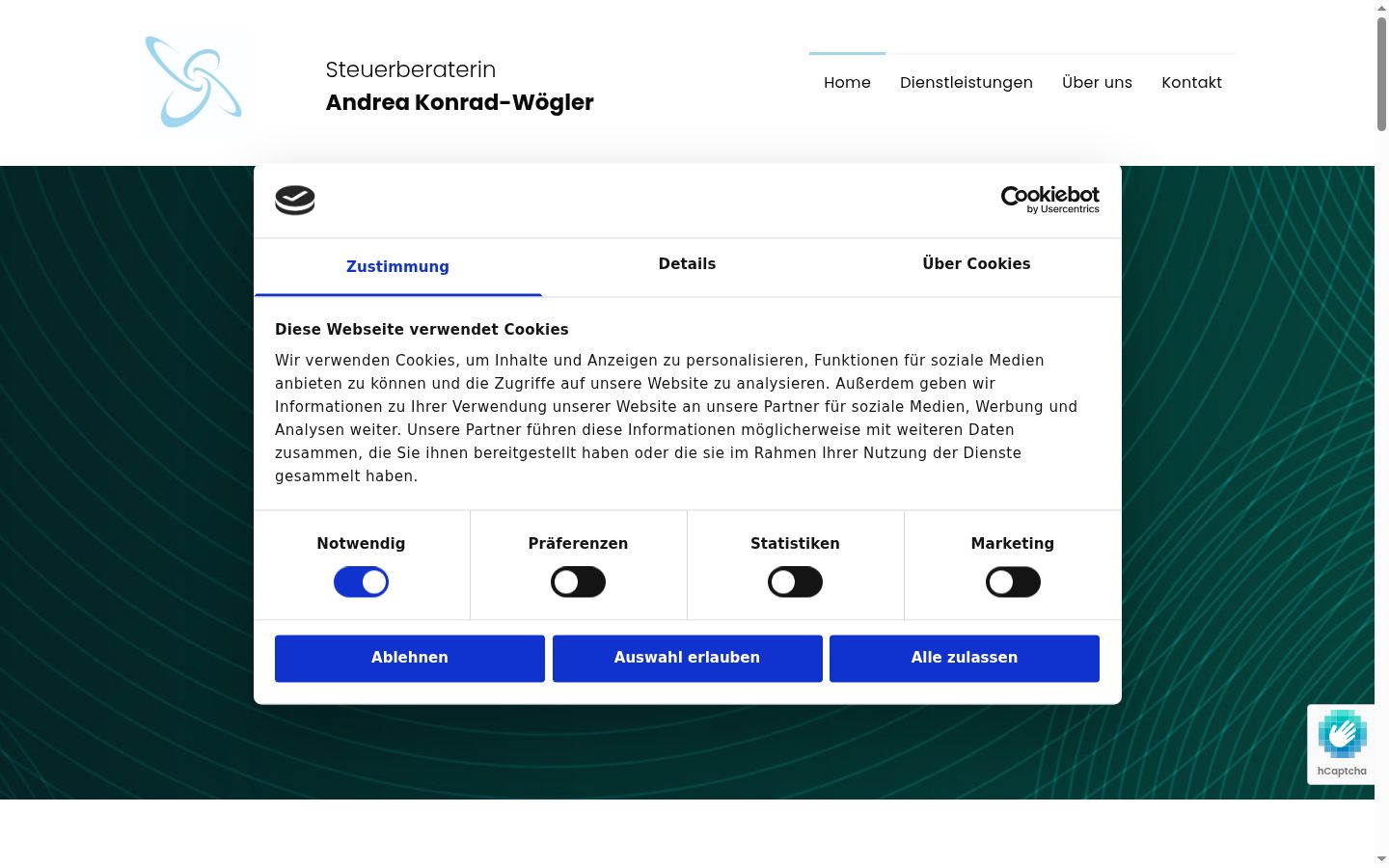 Zrzut ekranu banera zgody wyświetlanego przed jakąkolwiek interakcją