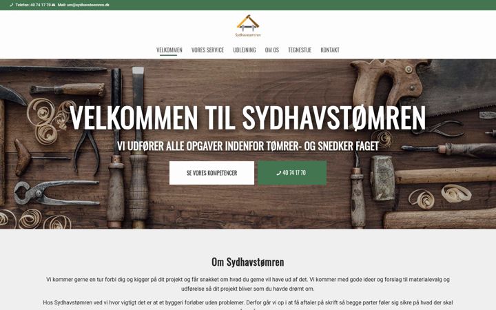 Zrzut ekranu xn--sydhavstmren-2jb.dk