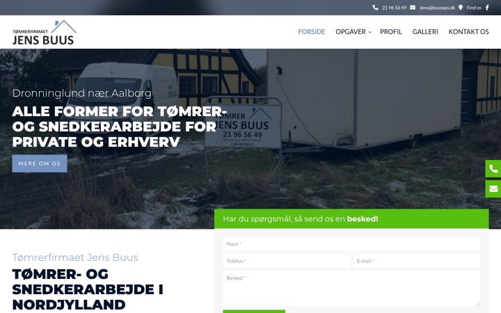 Skærmbillede af xn--tmrerjensbuus-bnb.dk