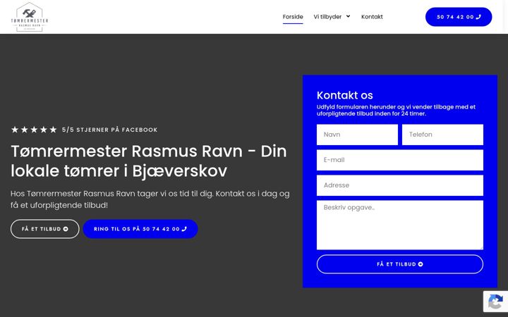 Screenshot του xn--tmrermester-rr-qqb.dk
