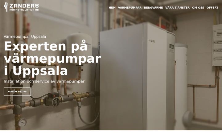 Screenshot of xn--vrmepumparuppsala-qqb.nu