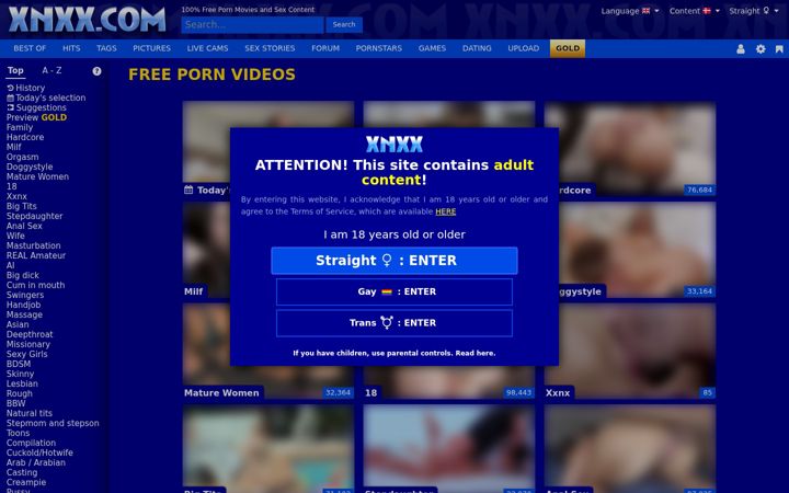 Screenshot του xnxx2.com