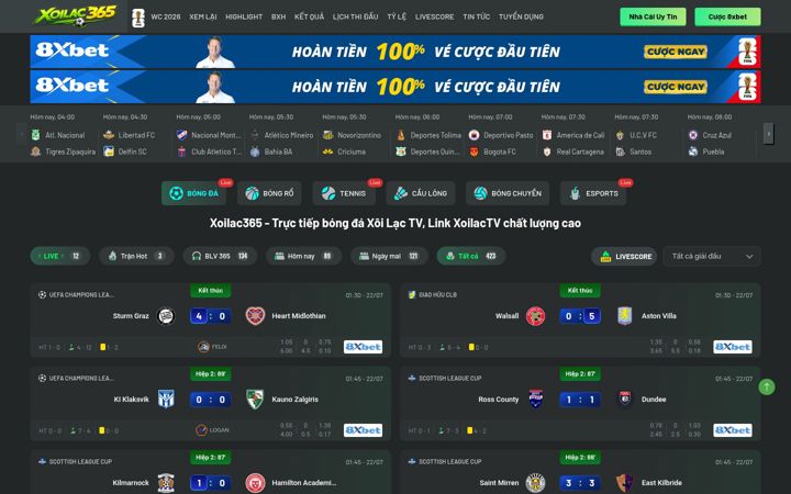 Screenshot of xoilacxyu.tv