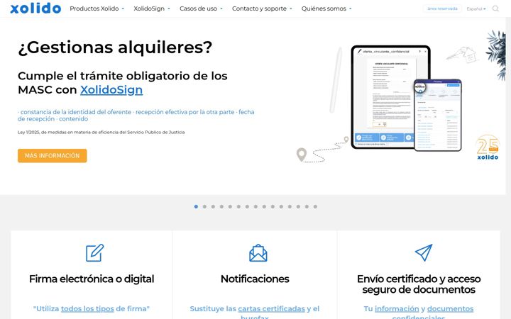 Screenshot of xolido.com