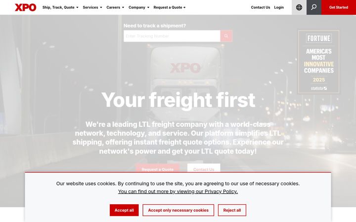 Ekrānuzņēmums no xpo.com