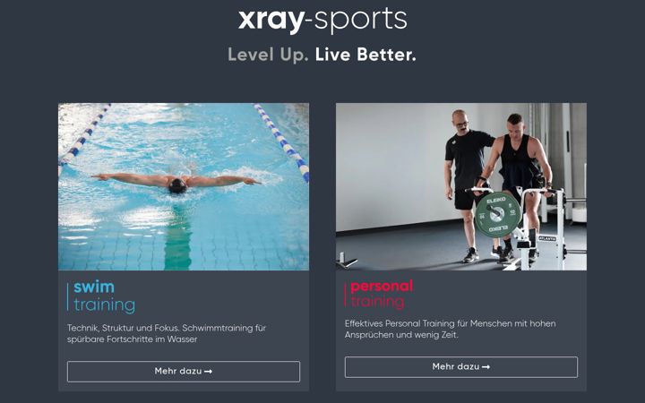 Capture d'écran de xray-sports.com