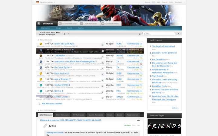 Screenshot of xrel.to
