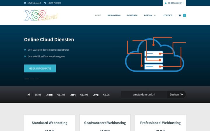 Screenshot of xs2.cloud