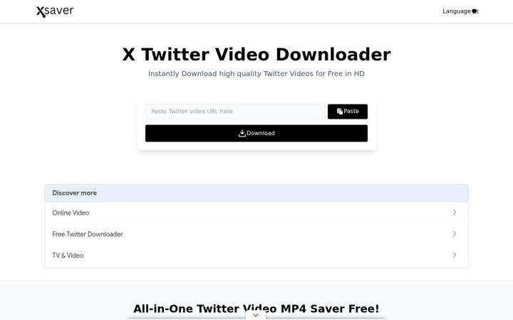 Screenshot of xsaver.io