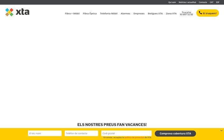 Screenshot von xta.cat