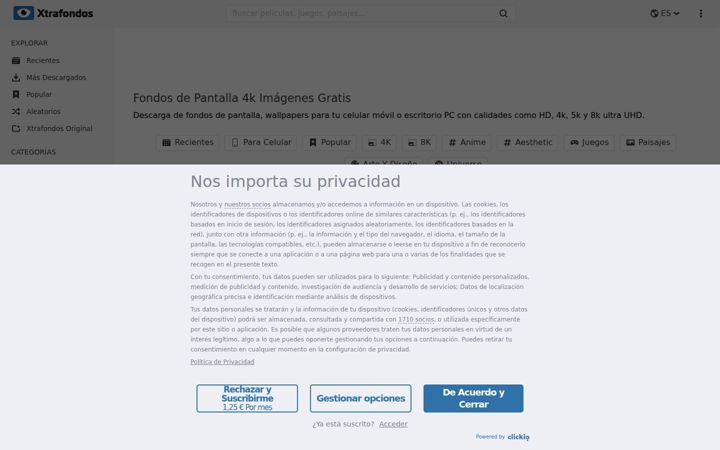 Screenshot of xtrafondos.com