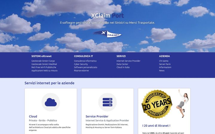 Screenshot of xtranet.it