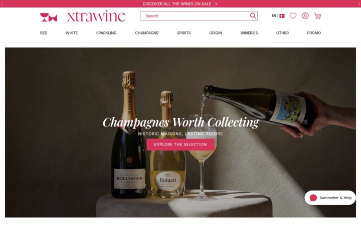 Screenshot of xtrawine.com