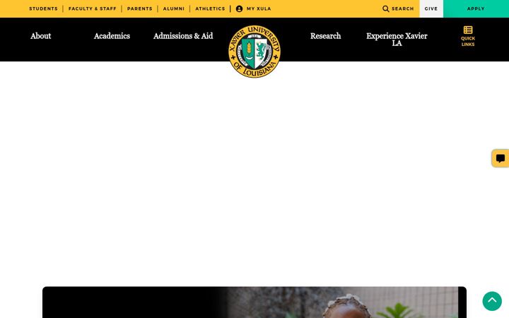 Screenshot of xula.edu