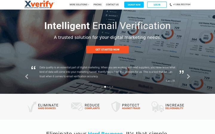 Screenshot of xverify.com