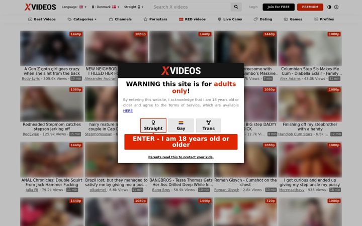 Ekrano kopija xvideos2.com