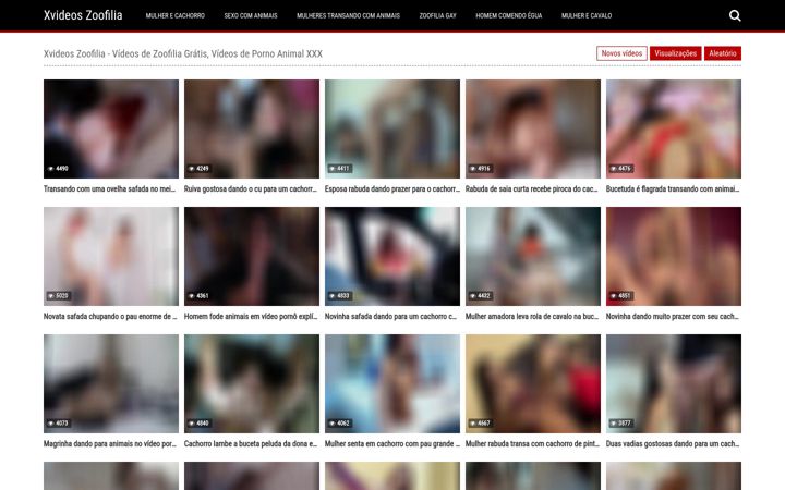 Screenshot of xvideosdezoofilia.com